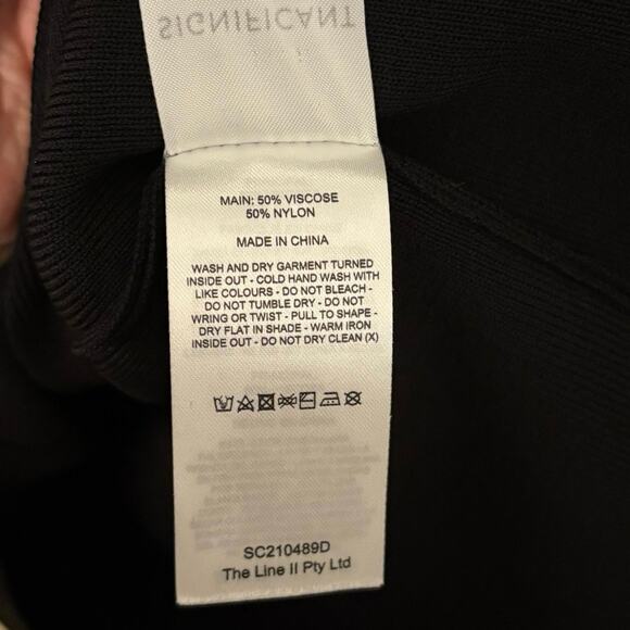 Revolve Significant Other Black Knit Long Sleeve Mini Dress Size 4 - Picture 7 of 8